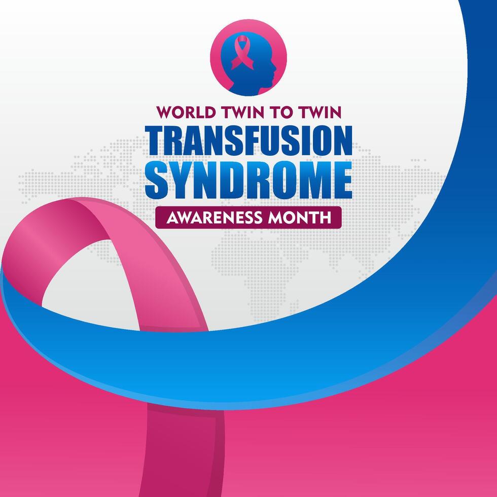 world twin to twin transfusion syndrome awareness month for cards and posters design vector