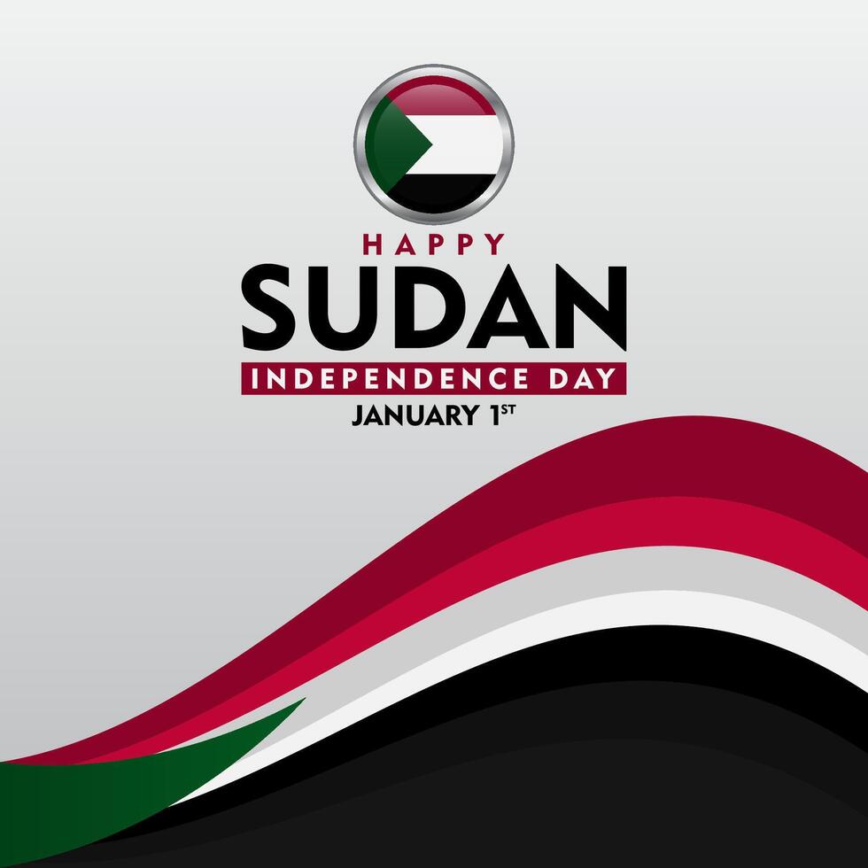 happy sudan independence day background. suitable for posters or banners vector