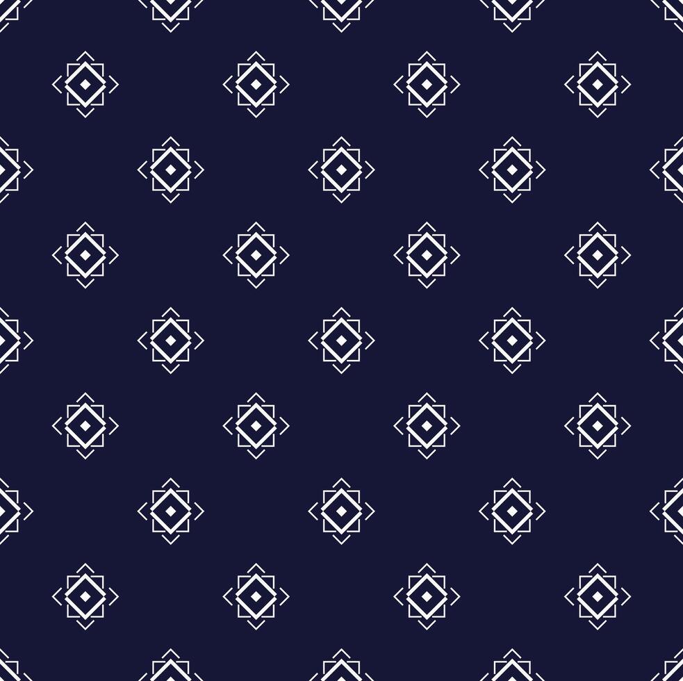 a navy and white geometric pattern on a dark background vector