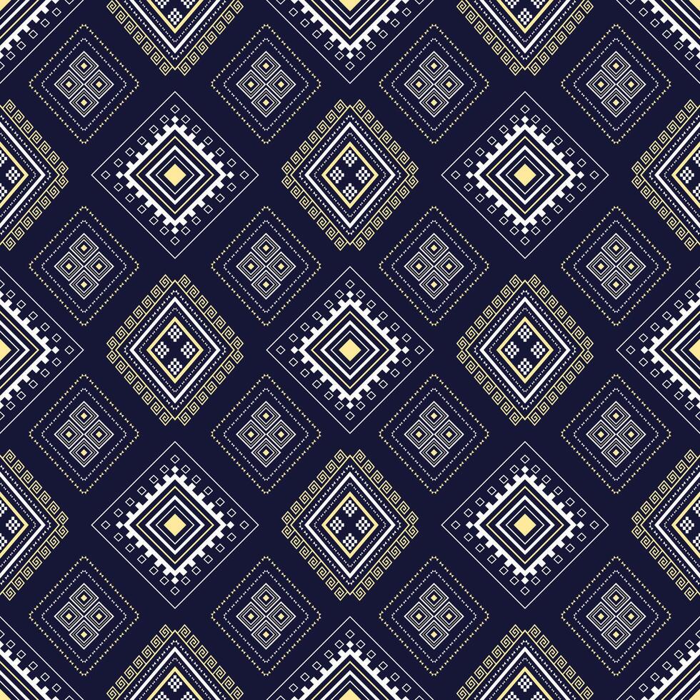 a blue and white geometric pattern with diamonds vector