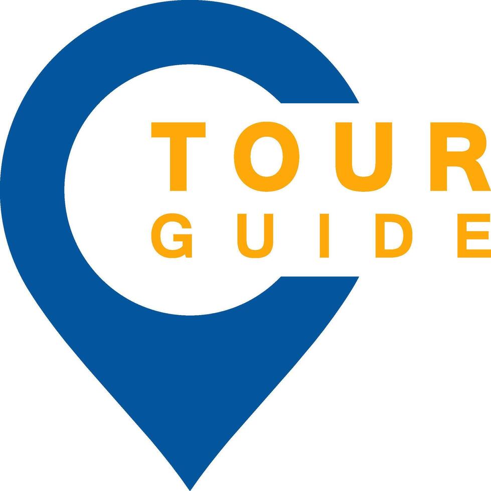 Tour guide logo template design vector
