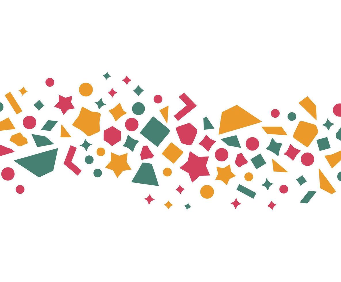 Minimalist Confetti Silhouette Collection vector
