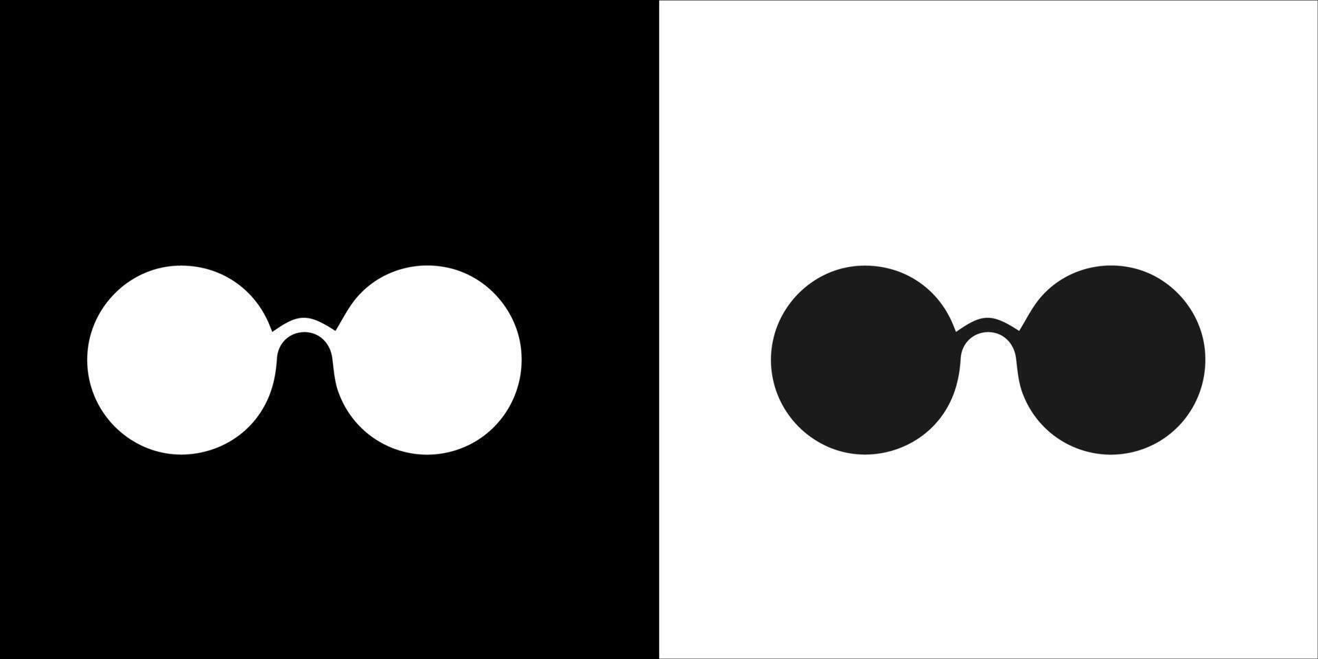 two different icon of the same pair of glasses vector