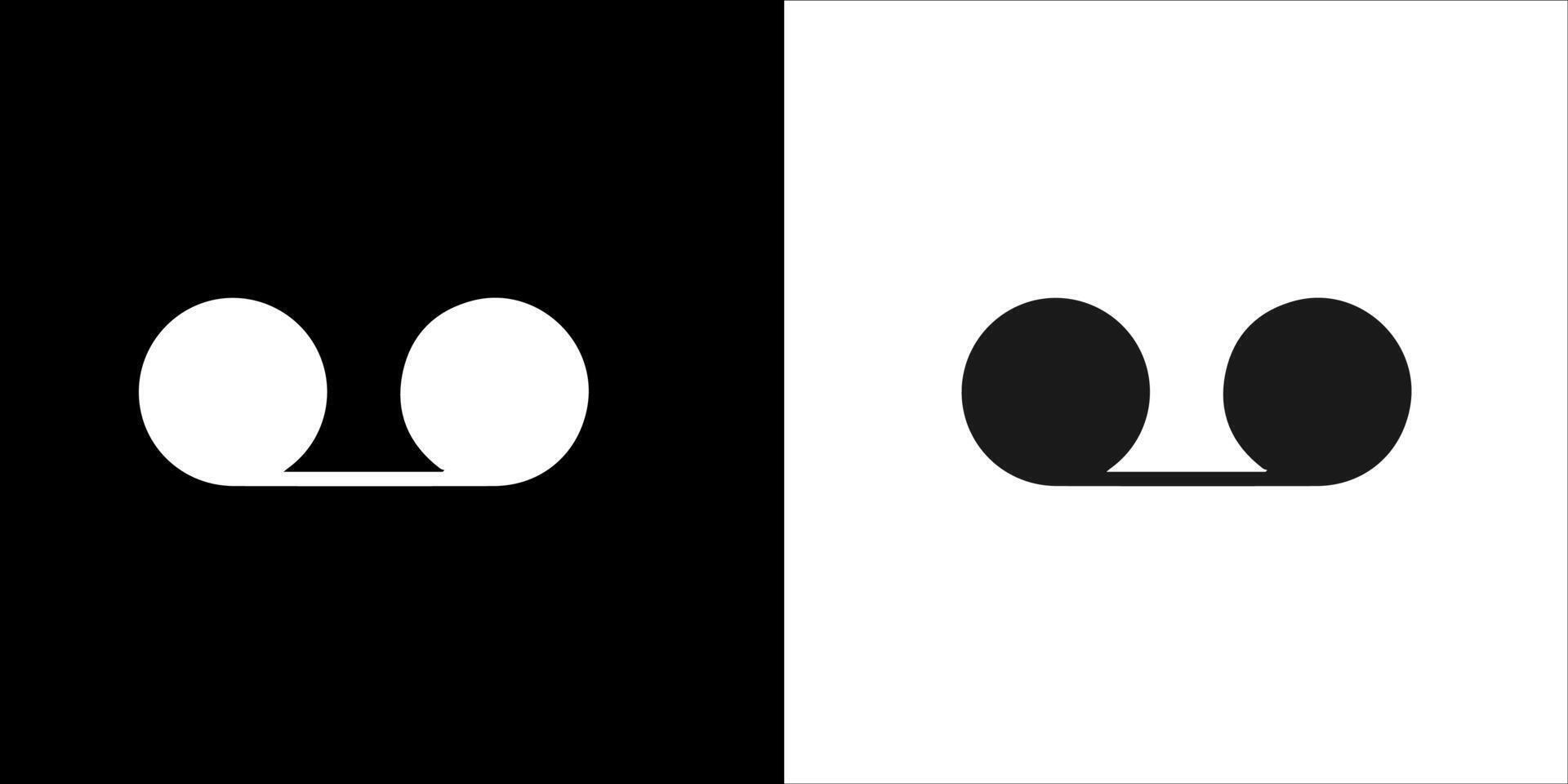 two black and white icon of a recorder vector