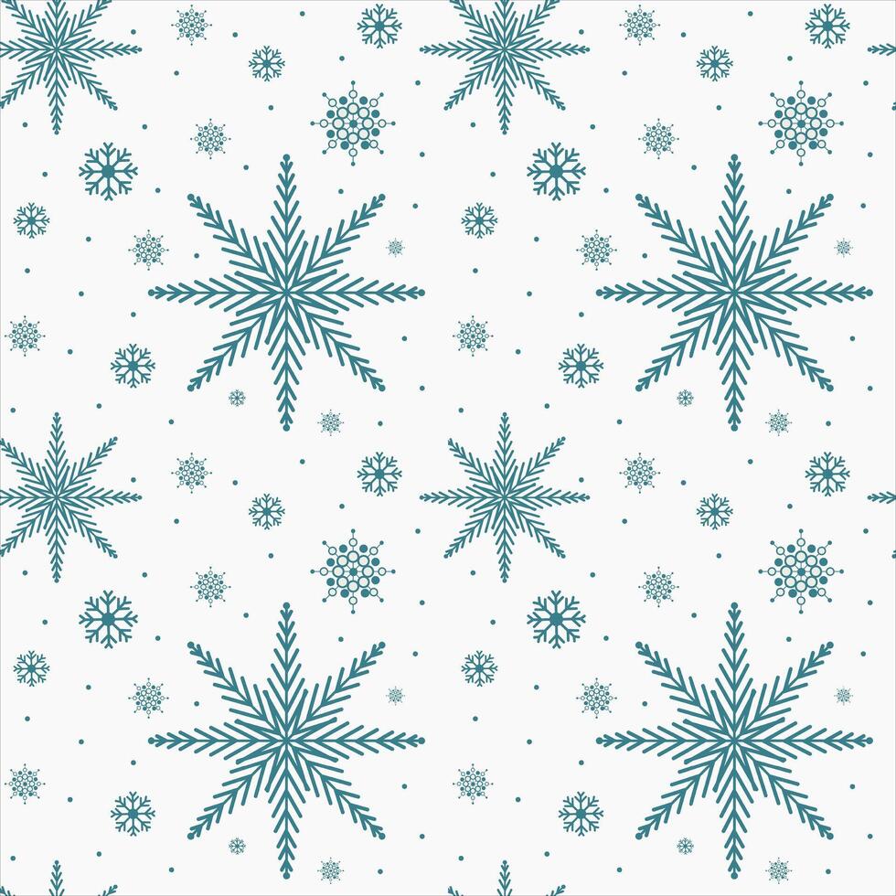 Snowflakes. Seamless winter pattern. Festive wrapping paper design, wallpaper, background. illustration vector