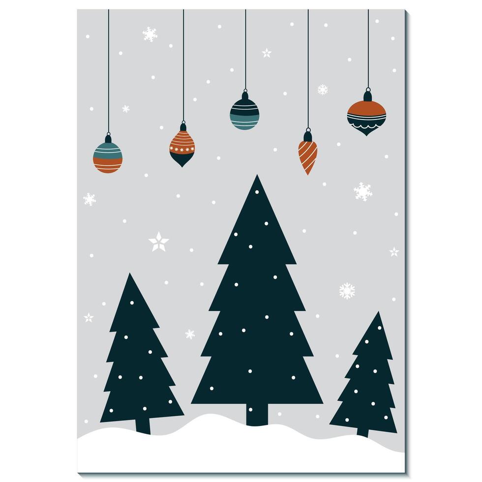 Christmas card design vector
