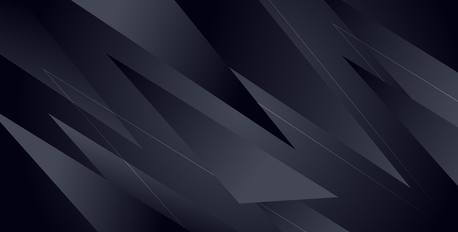 abstract black color gradient with diagonal shape geometric decoration background. vector
