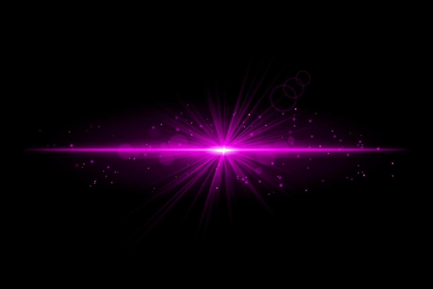 Purple starburst. Radiant light beam, glowing particles, bright star effect, warm illumination, abstract lighting design, futuristic energy, decorative modern visual vector
