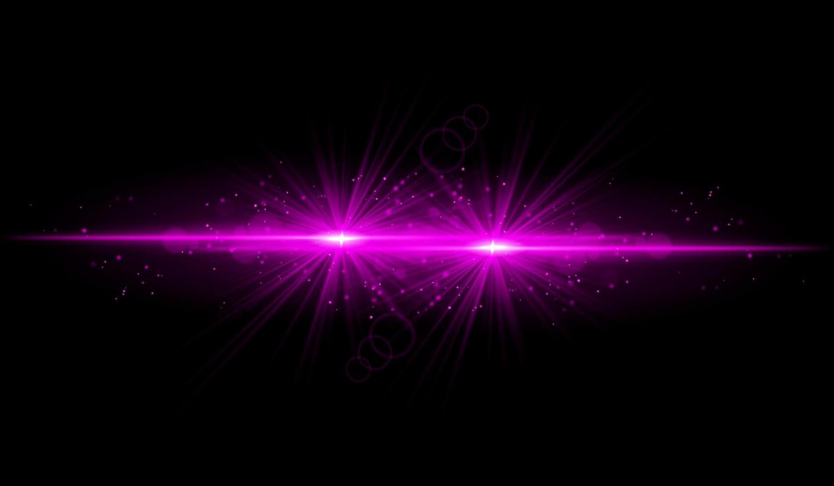 Dual pink starburst. Bright intersecting beams, glowing particles, radiant light effects, warm illumination, abstract lighting design, futuristic energy, decorative visuals vector