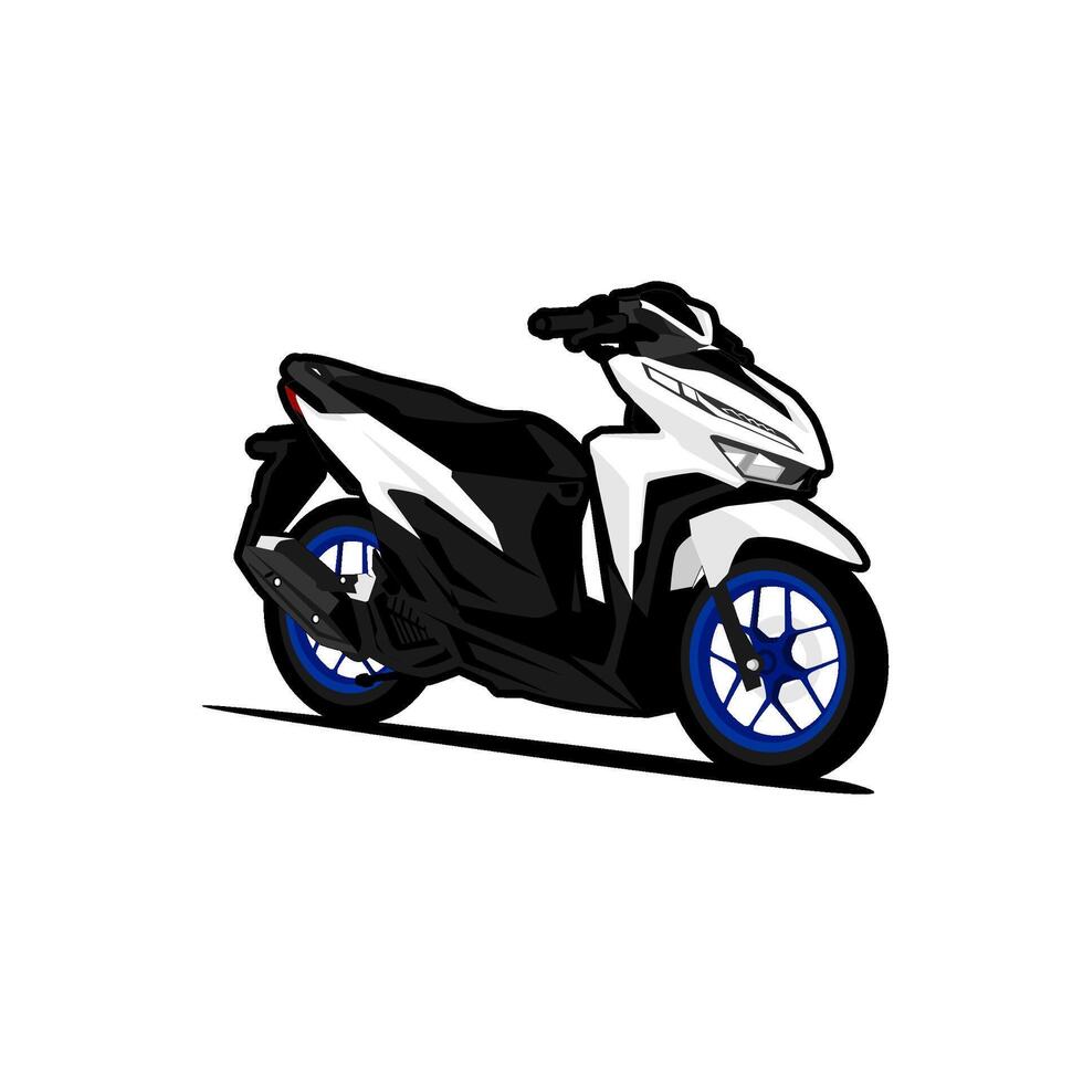 automatic scooter motorcycle vector