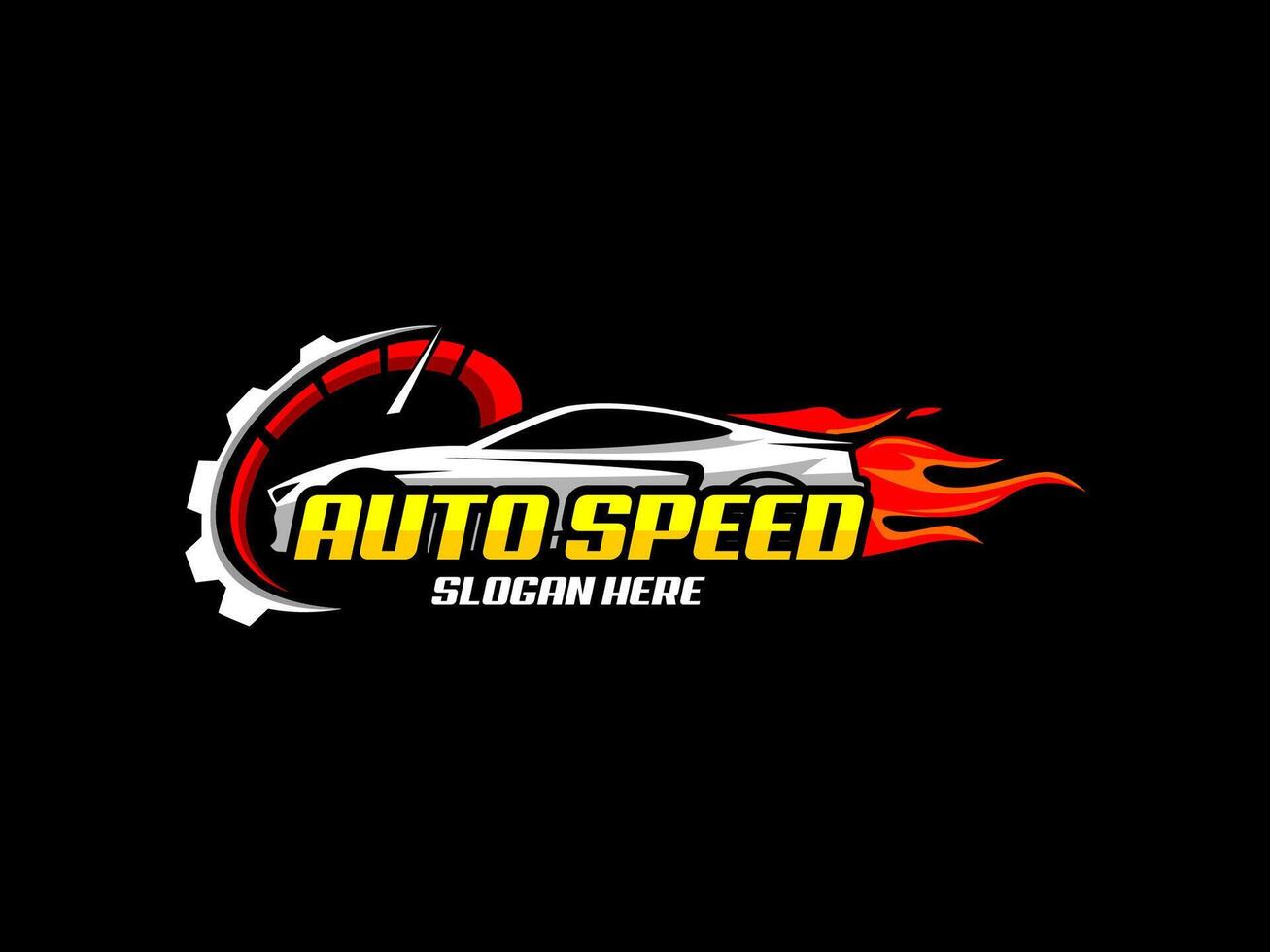 autospeed automotive logo template premium car vector