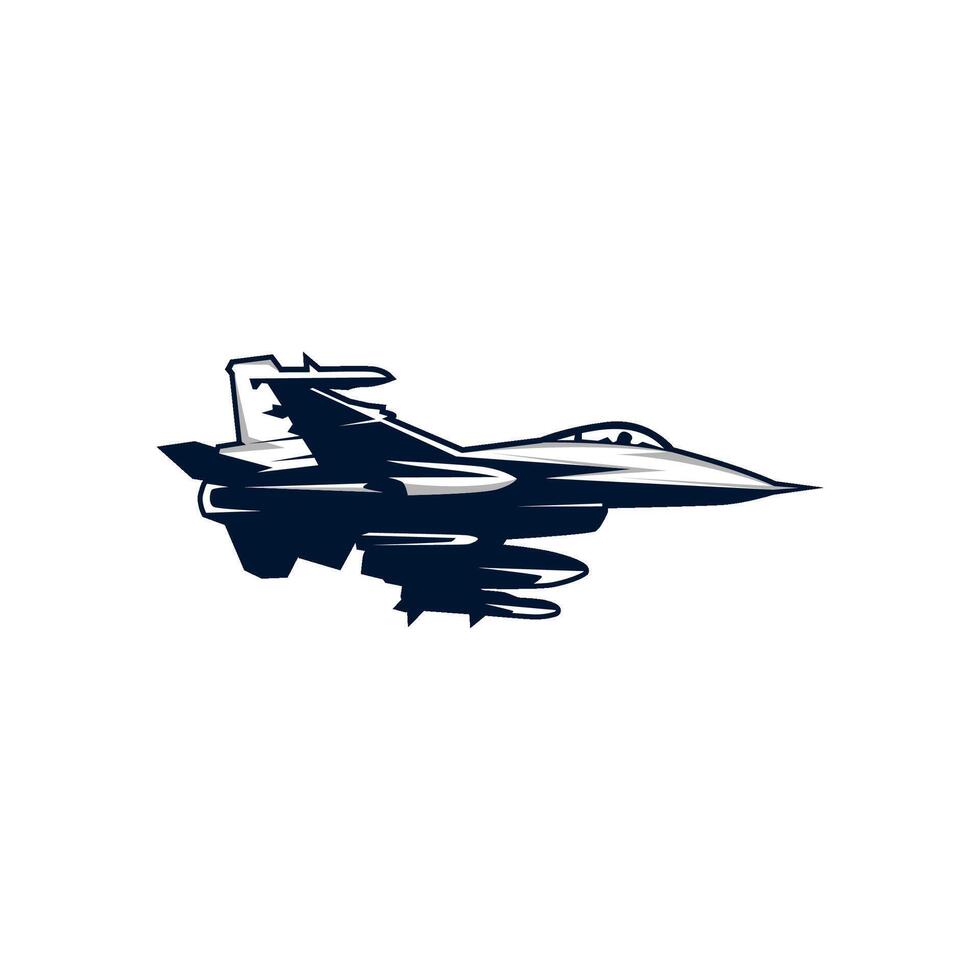 fighter jet illustration military plane vector