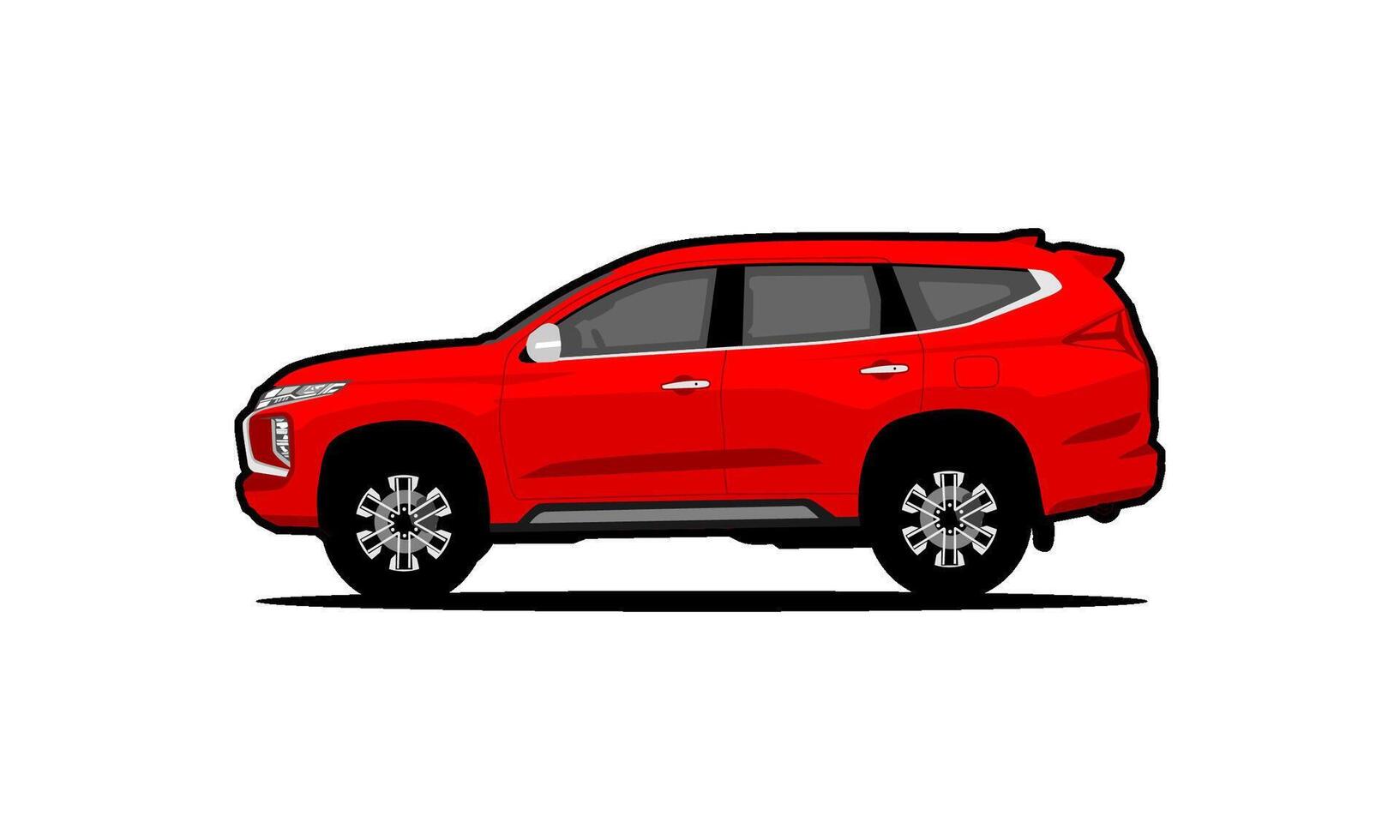 suv sport car view side illustration vector