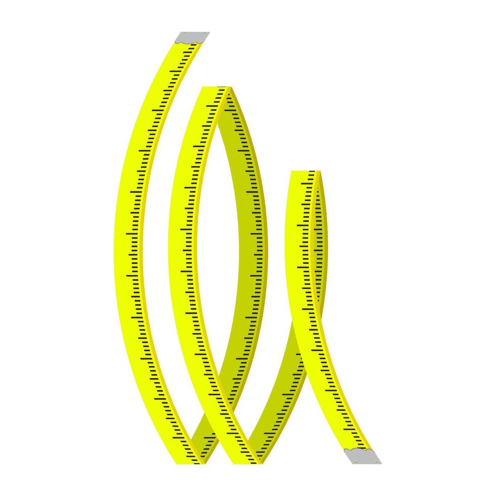 Industrial Measure Tape Icon. Hand Holding Roulette vector