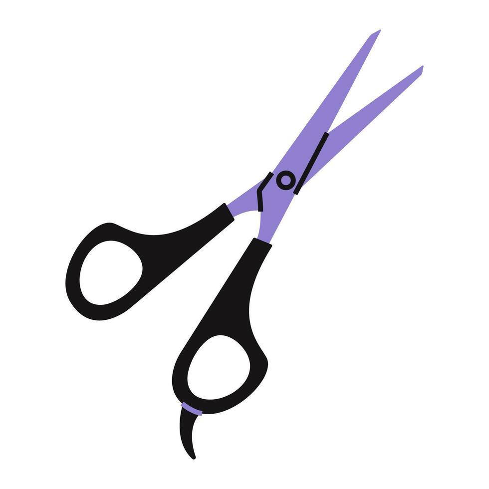 Hair cutting scissors. Hairdressing professional tool vector