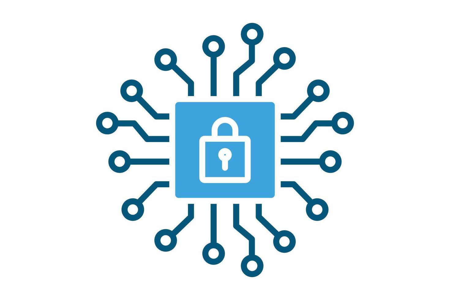 Security icon. solid icon style. icon related to network security, IT. network elements illustration vector