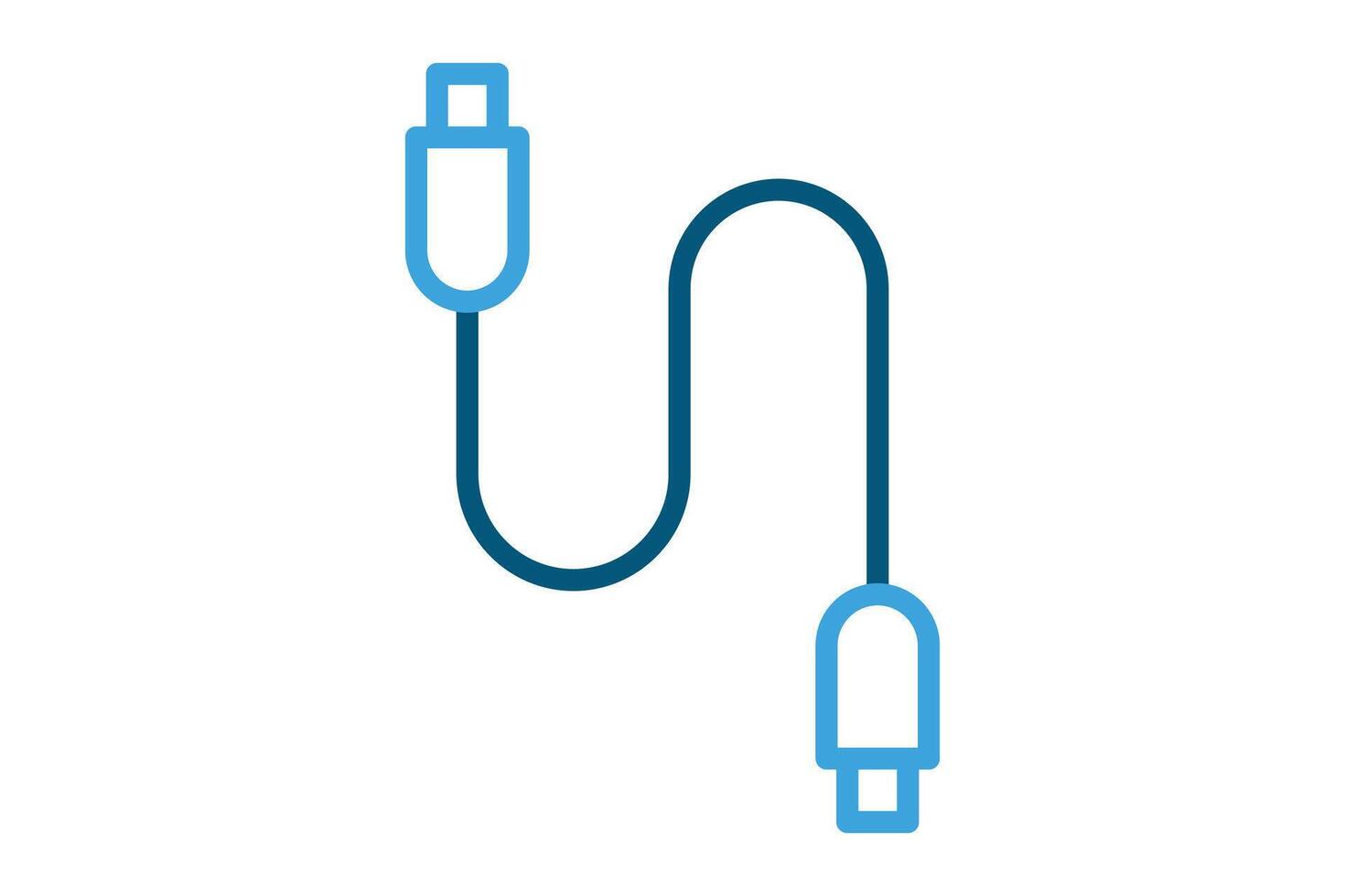 Cable icon. line icon style. icon related to technology. IT architecture elements illustration vector