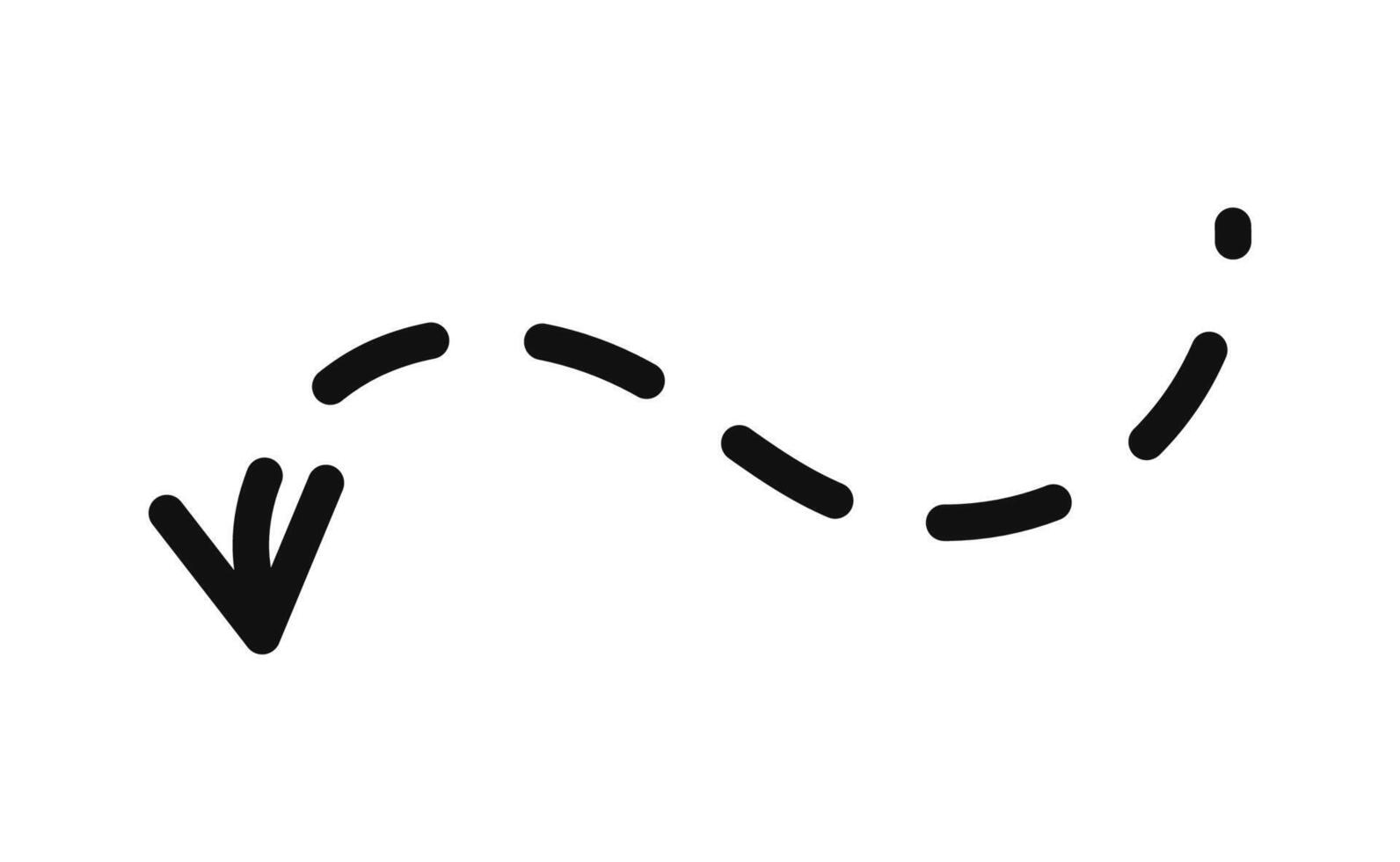 A black and white drawing of a person walking away from a curve vector