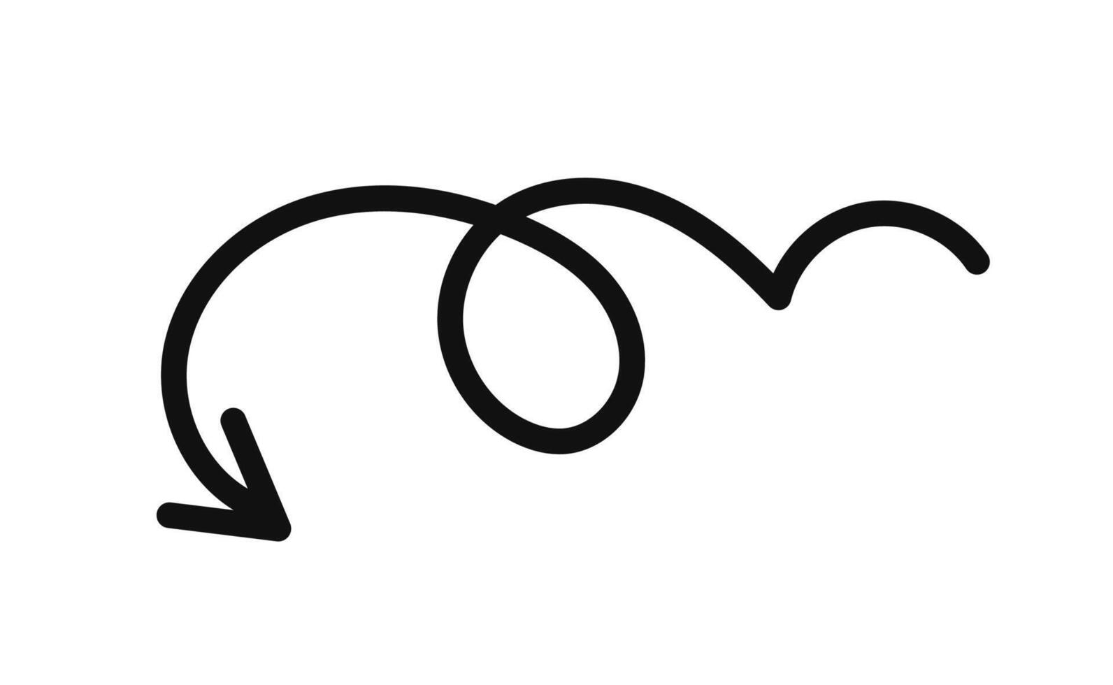 A black and white drawing of a circle with a line going through it vector