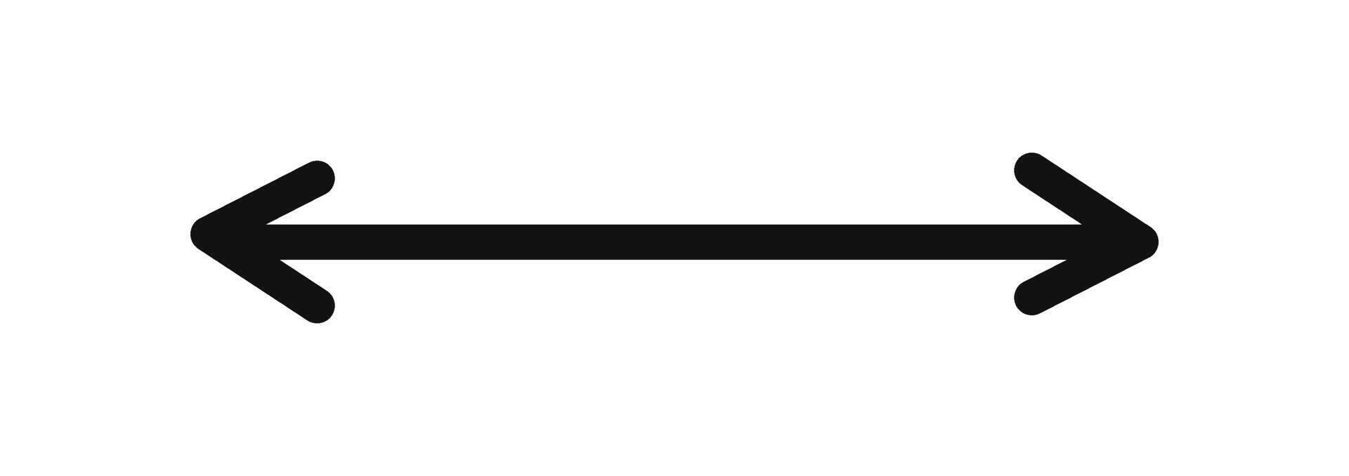 A black arrow pointing to the right vector