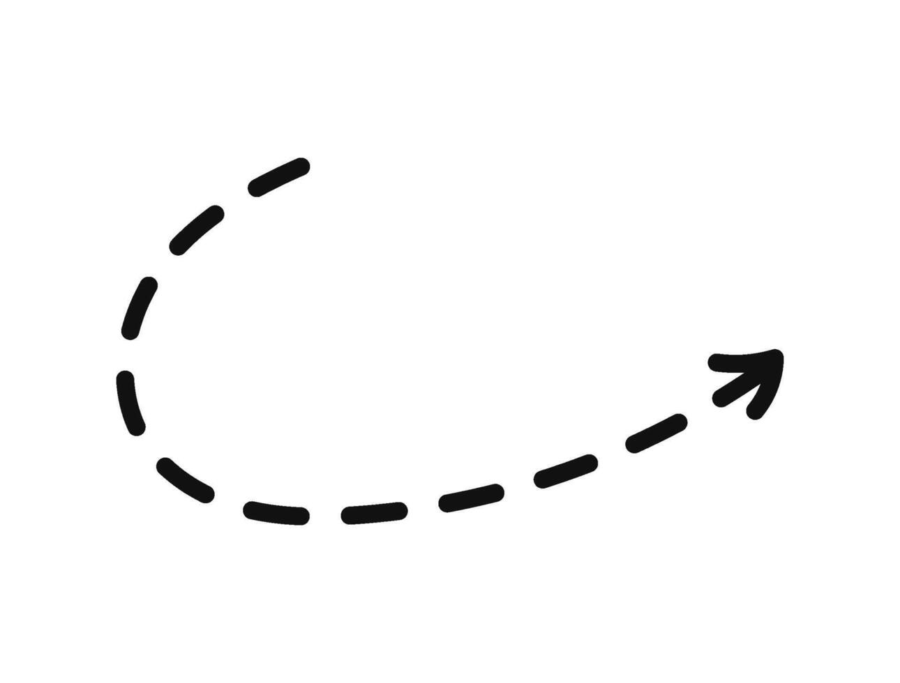 A black and white illustration of a line going down vector
