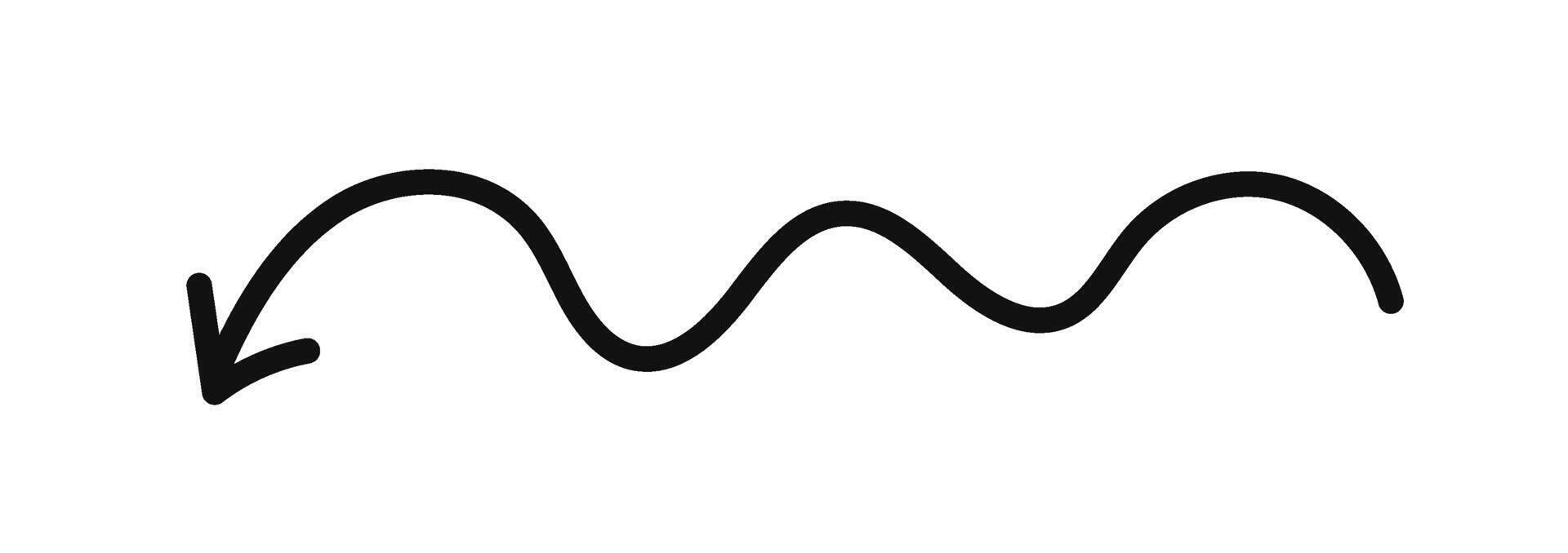 A black and white drawing of a wave vector