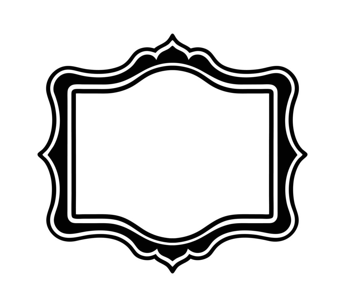 Vintage Ornament Frame and Decorative Border frame Luxury Design vector