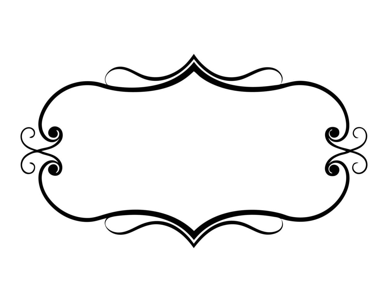 Decorative Border Frame Design and Vintage Luxury Ornament Frames Elegant vector