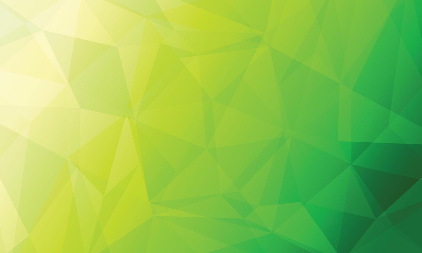 Abstract geometric triangle low poly pattern green gradient background vector