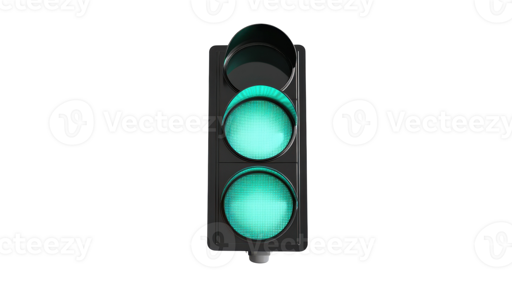 A traffic light with green lights on it png