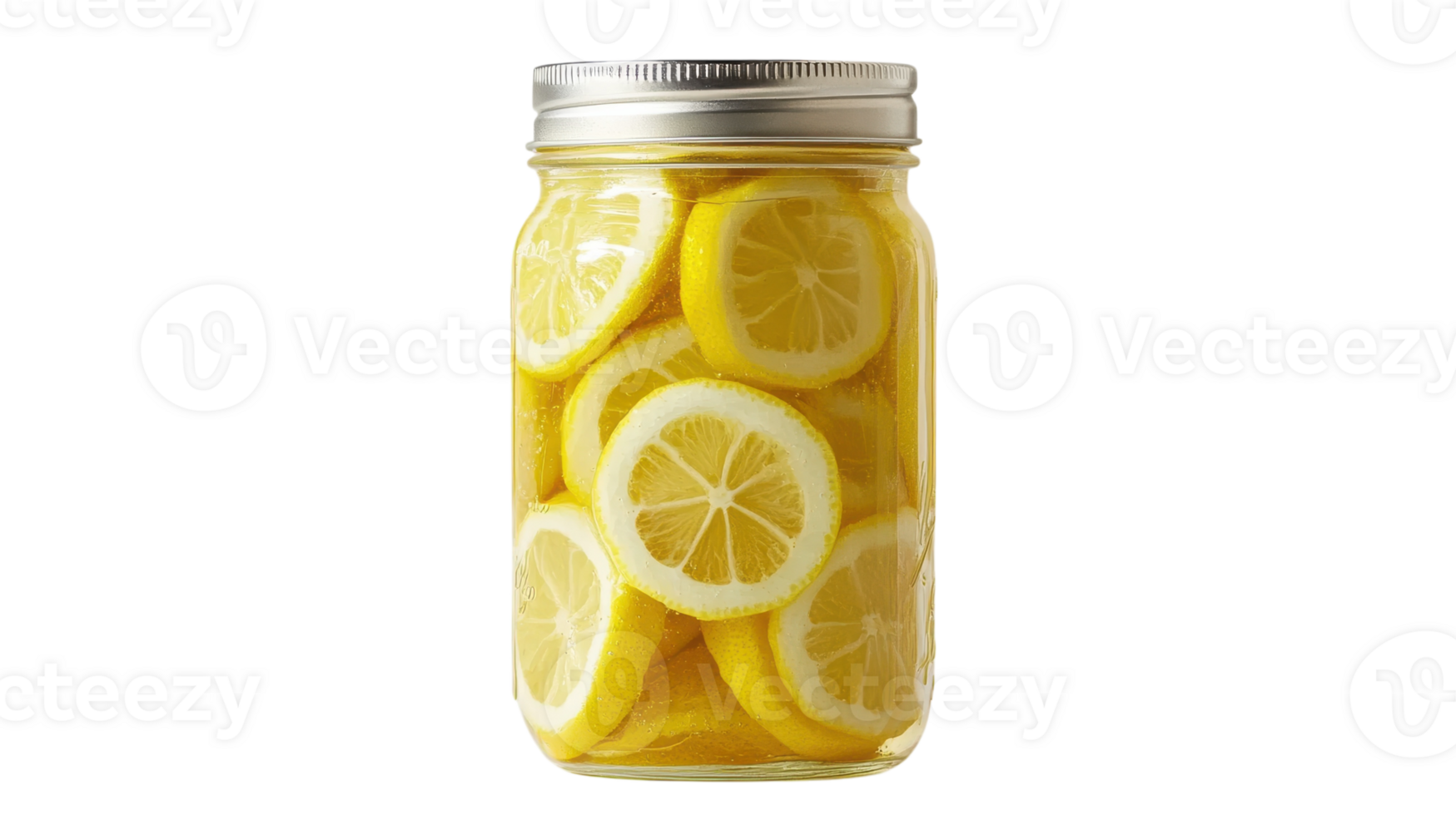 A jar filled with lemons on a black background png