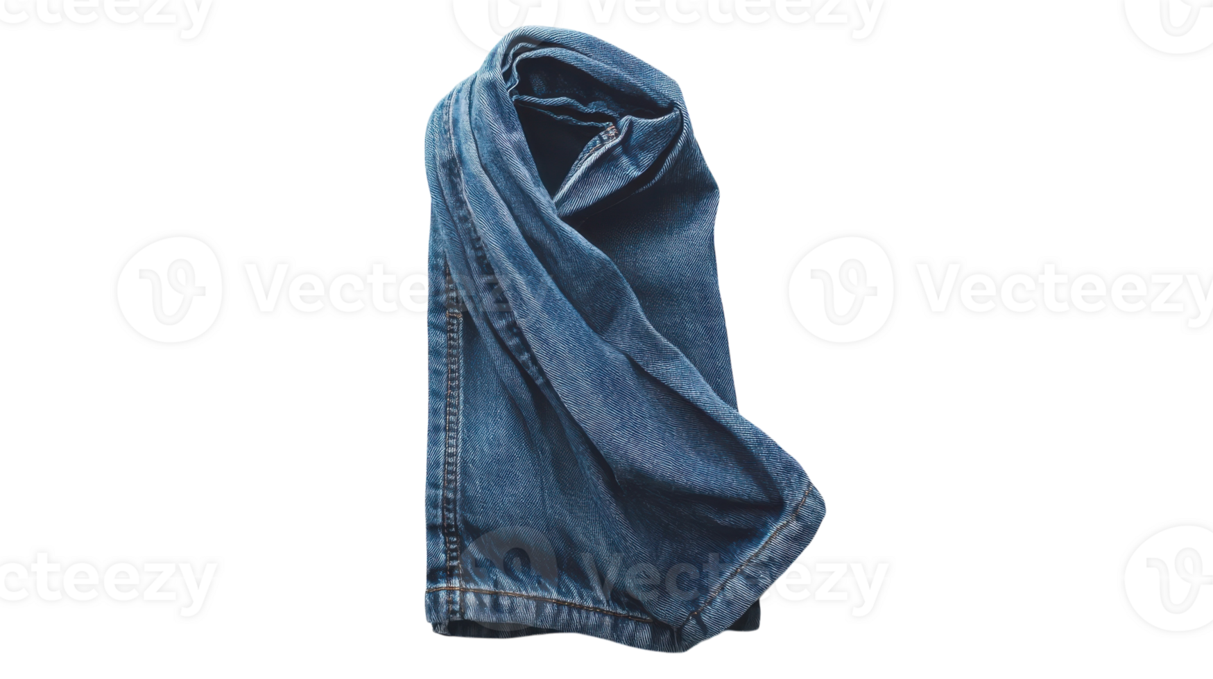 A pair of jeans folded up on a black background png