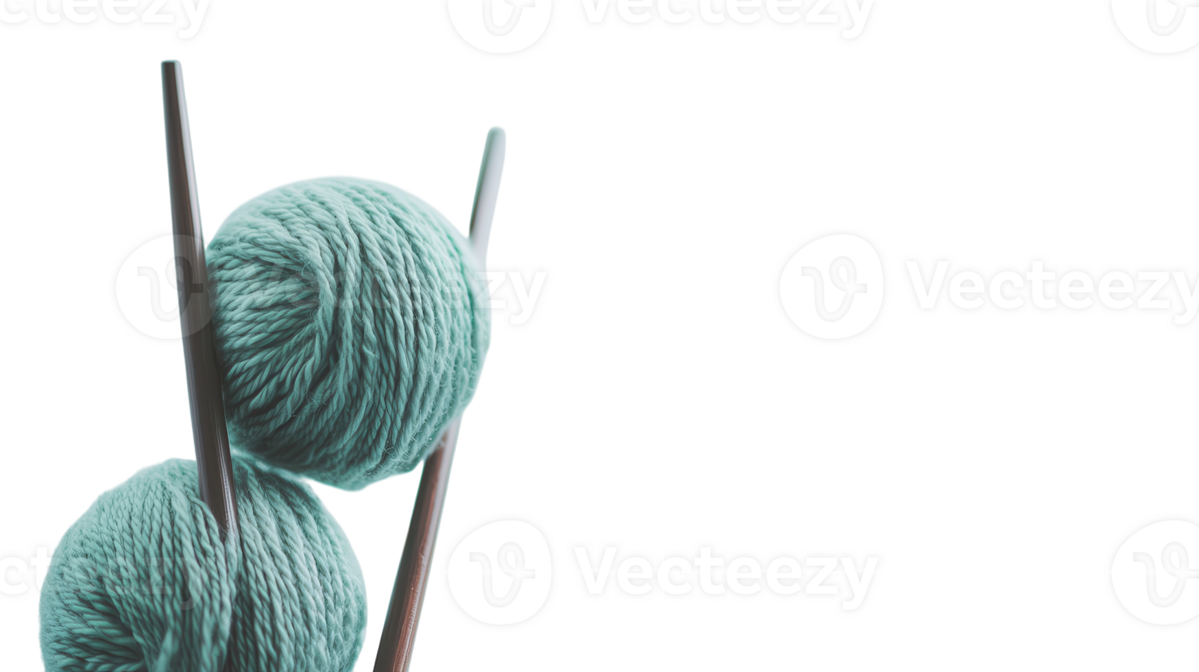Two knitting needles and a ball of yarn png