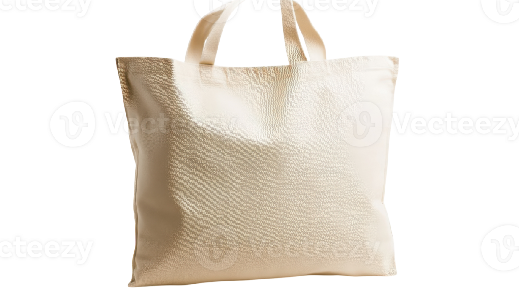 A canvas tote bag with handles png