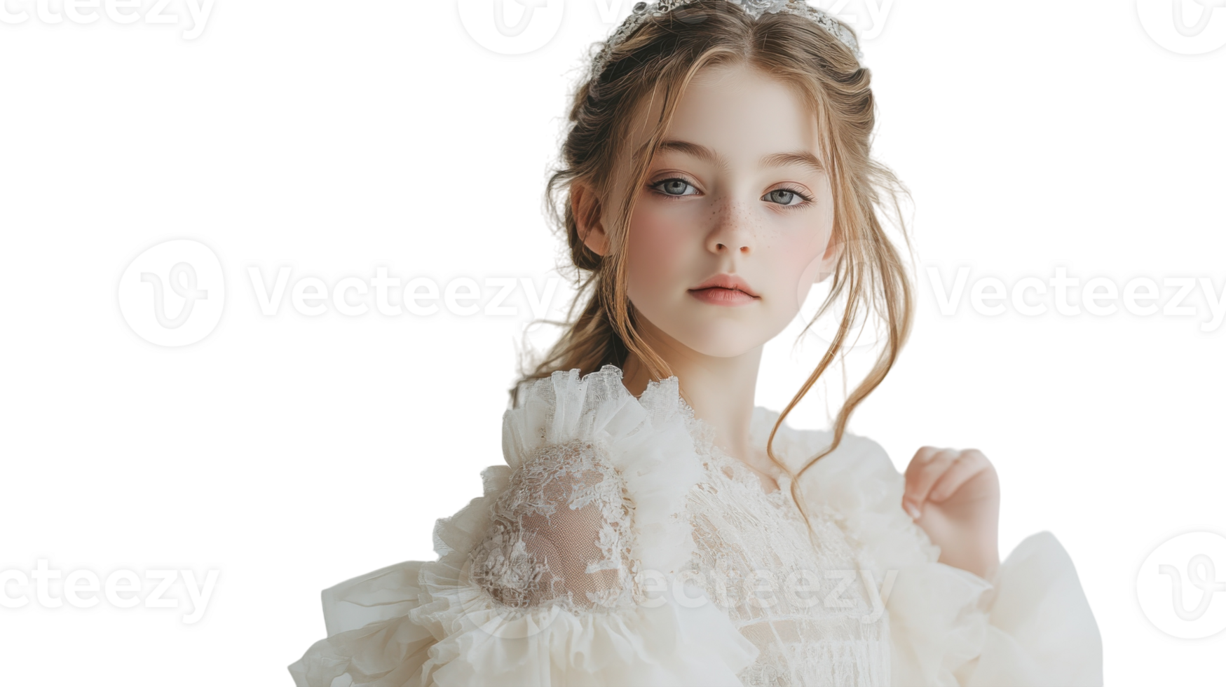 Elegant Victorian Inspired Dress for Girls Perfect for Historical Costume Parties or Themed Events. png
