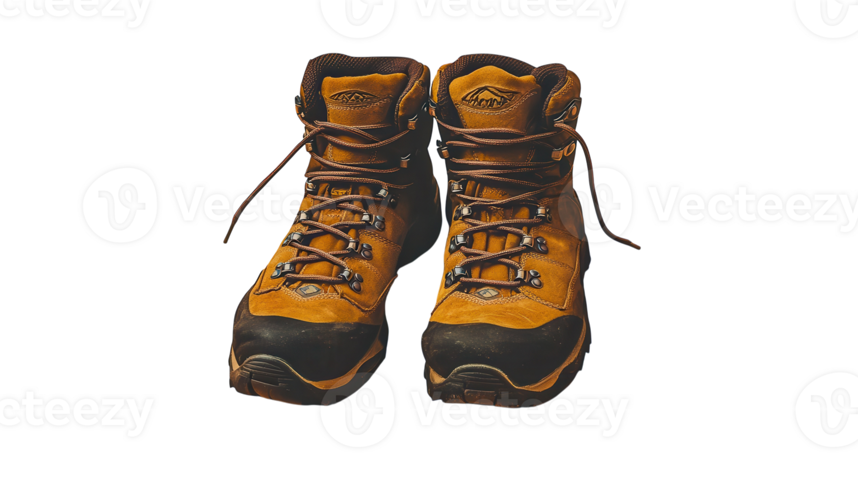 A Versatile Pair of Hiking Boots Perfect for Outdoor Adventures, Showcasing Durability and Comfort Against a Solid Tan Background. png