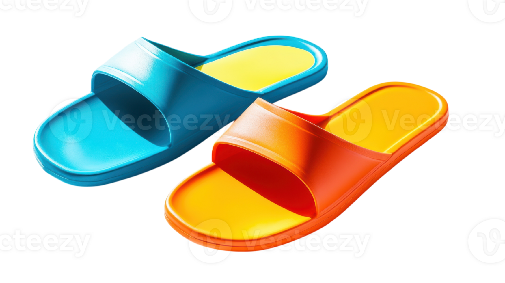 Vibrant Summer Pool Slides Perfect for Beach Days and Pool Parties Featuring Bold Colors to Enhance Your Summer Style. png