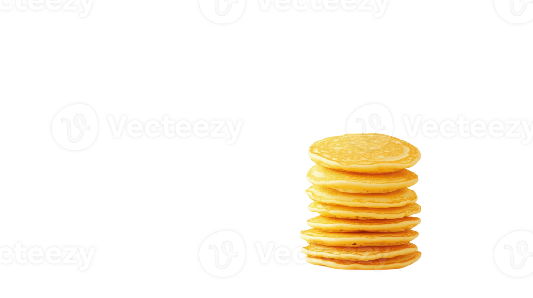Delicious Stack of Golden Pancakes Ideal for Breakfast or Brunch Menus, Perfectly Fluffy and Topped with Maple Syrup and Fresh Berries. png