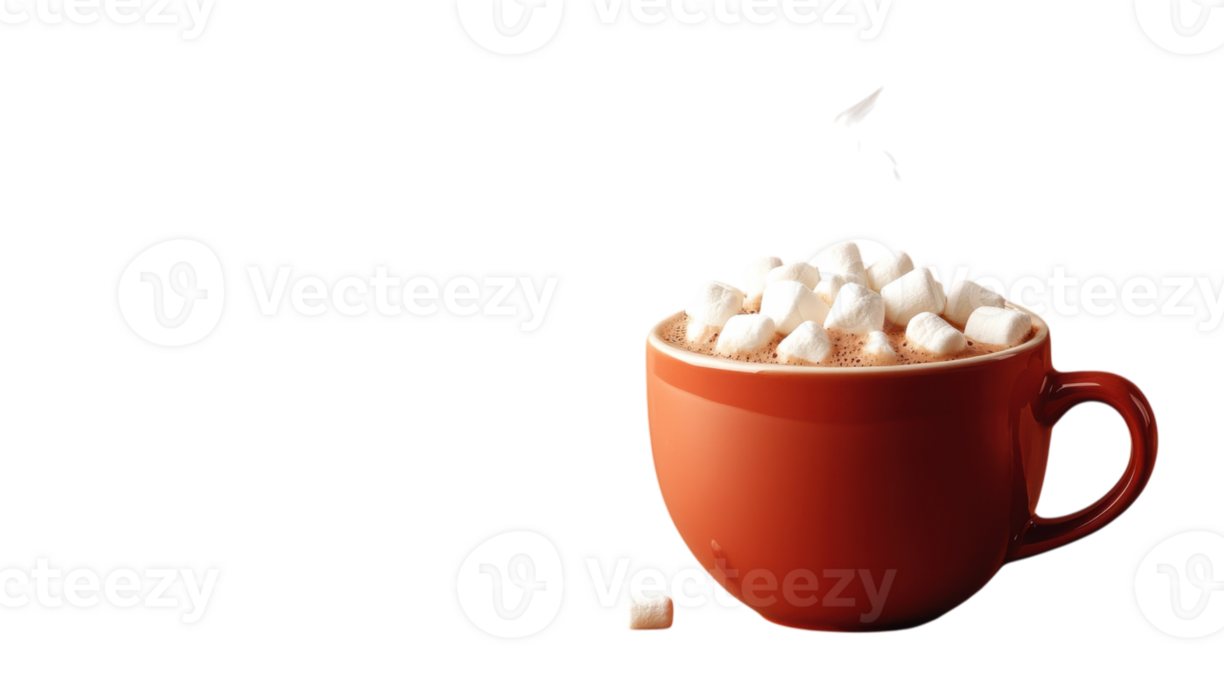 Indulge in the Comfort of a Steaming Cup of Hot Cocoa Topped with Fluffy Marshmallows Perfect for Cozy Winter Evenings. png