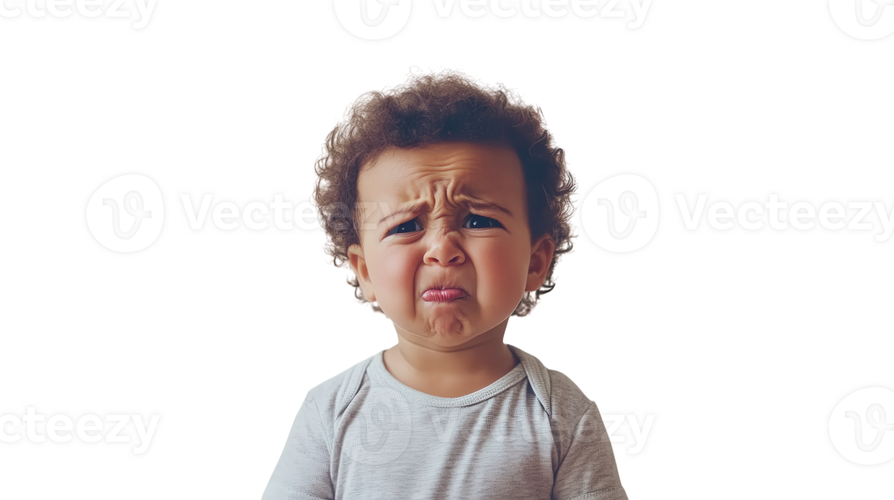 Engaging Image of a Toddler Pretending to Cry Exaggeratedly, Ideal for Parenting Blogs, Childcare Resources, and Emotional Development Articles. png