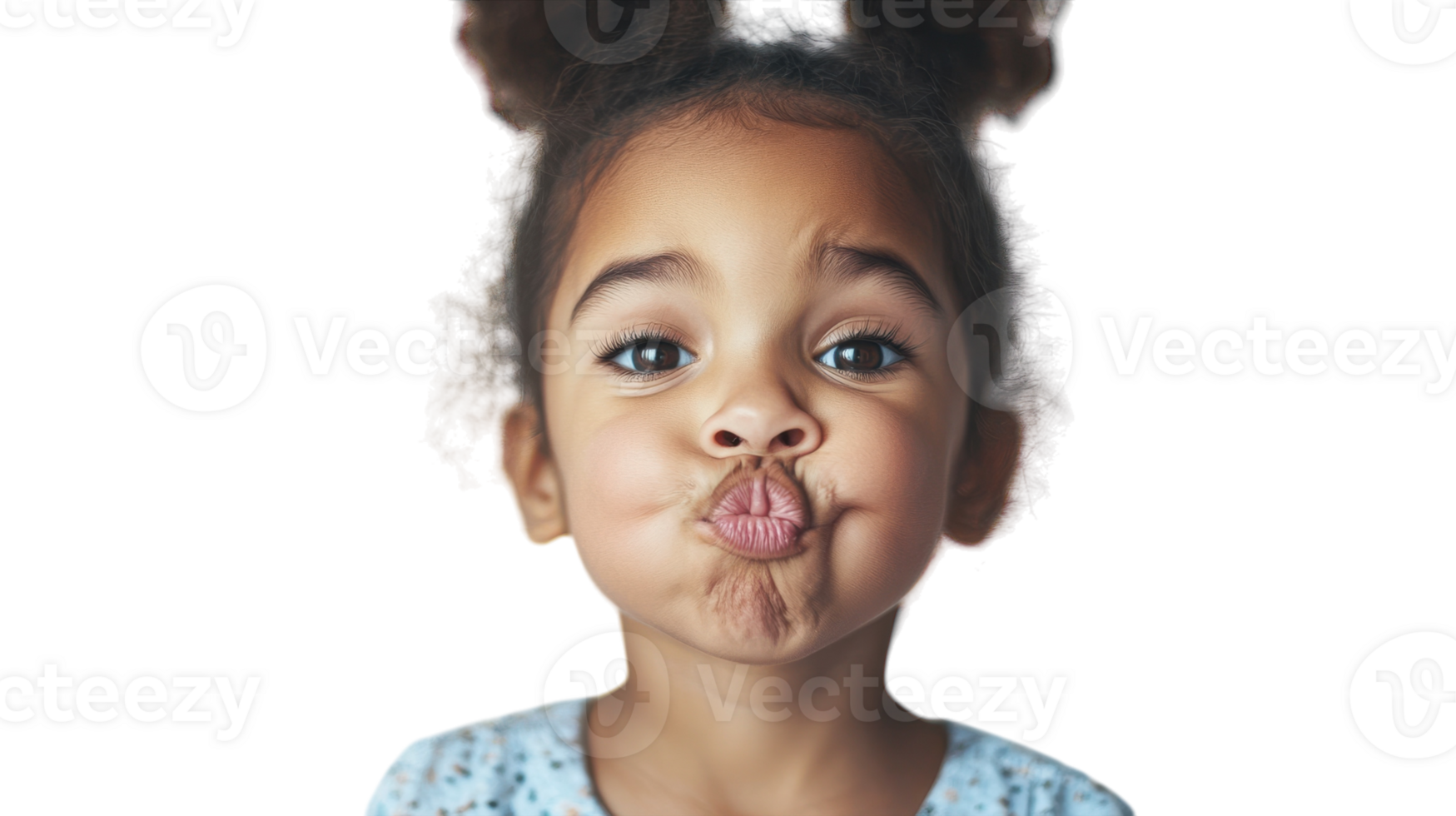 Delightful Image of a Young Girl Making a Goofy Face, Perfect for Children's Themes, Humorous Content, and Youthful Energy Representation. png