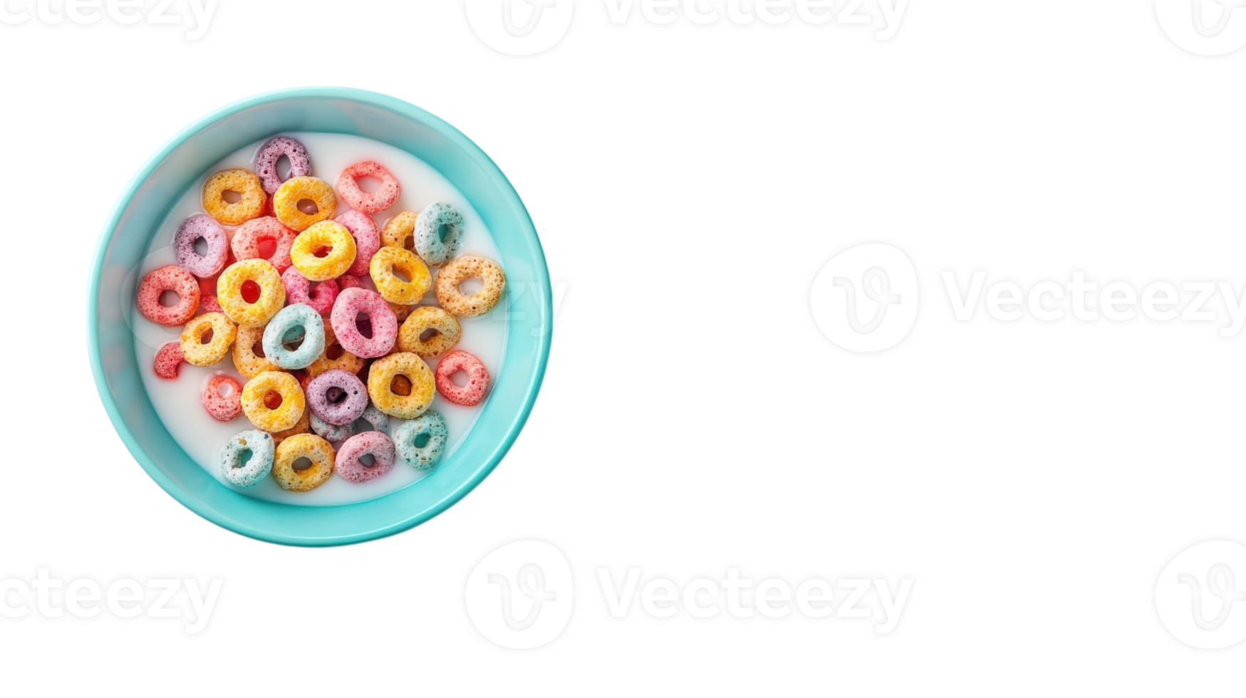 Delicious Bowl of Cereal with Milk Perfect for Breakfast or Snack Time - A Comforting and Nutritious Start to Your Day. png