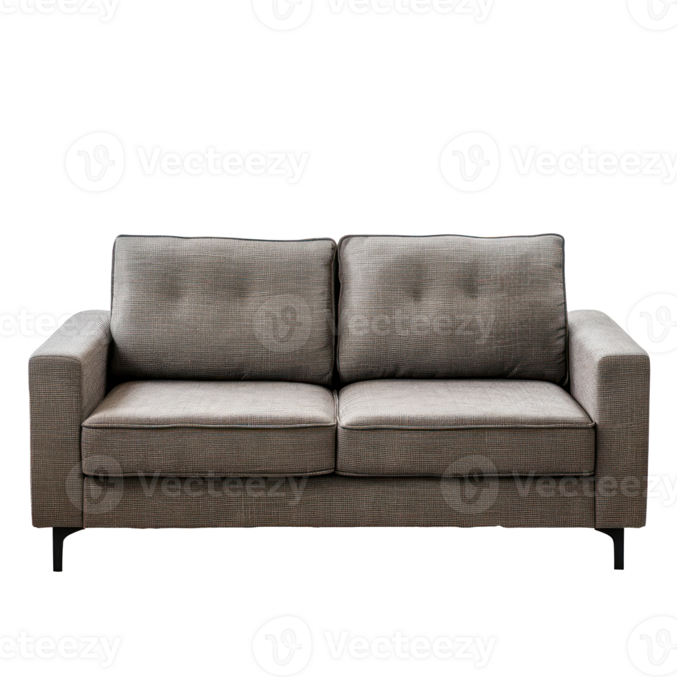 modern Sofa front view full length isolate on transparency background png