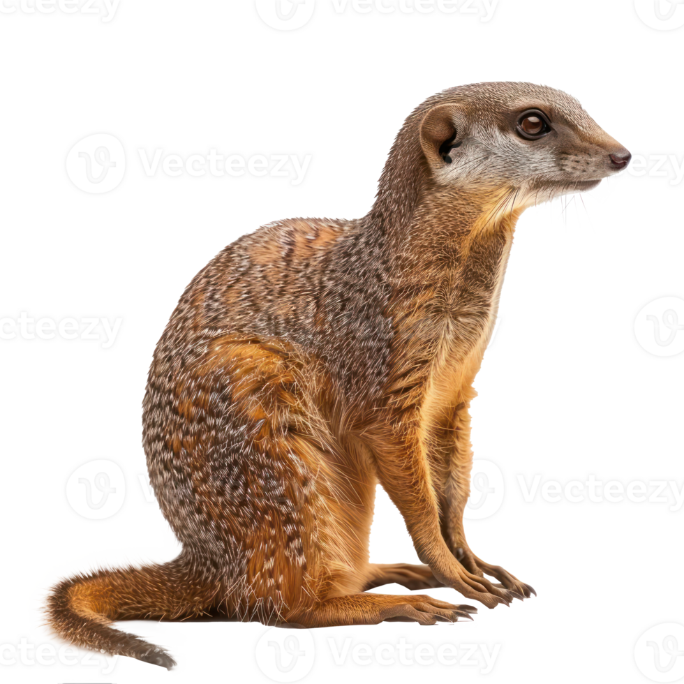 a meerkat is standing on its hind legs png