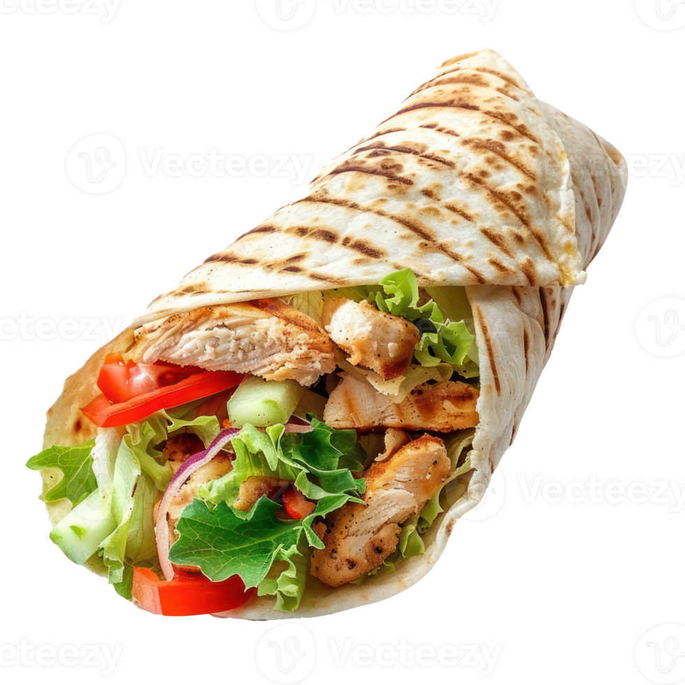 chicken wrap transparency background png