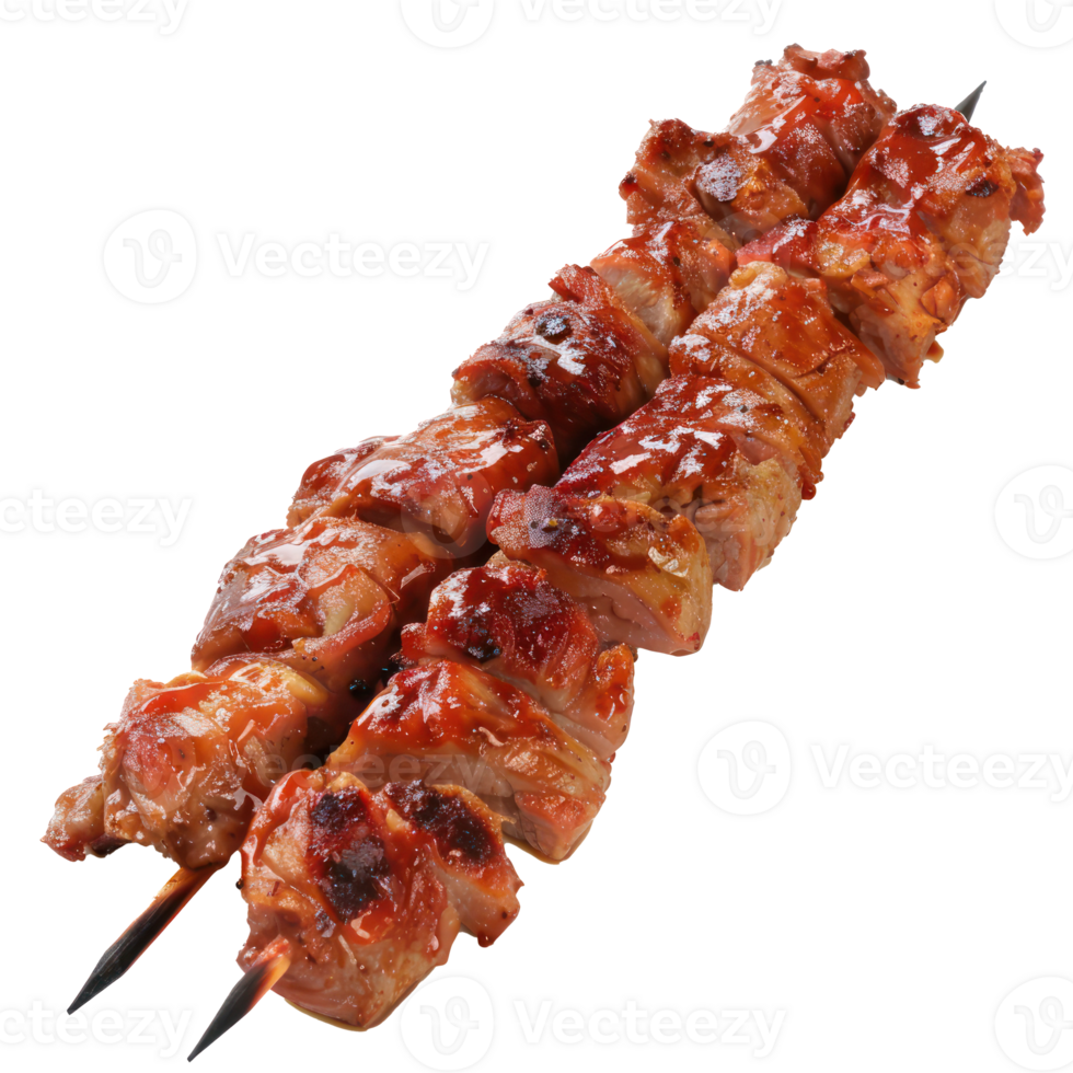 a skewered meat on a skewer on a skewer png