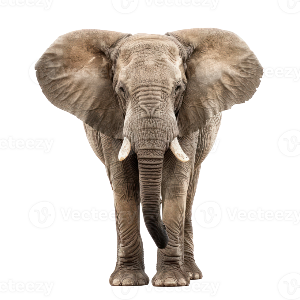 elephant standing on transparency background png