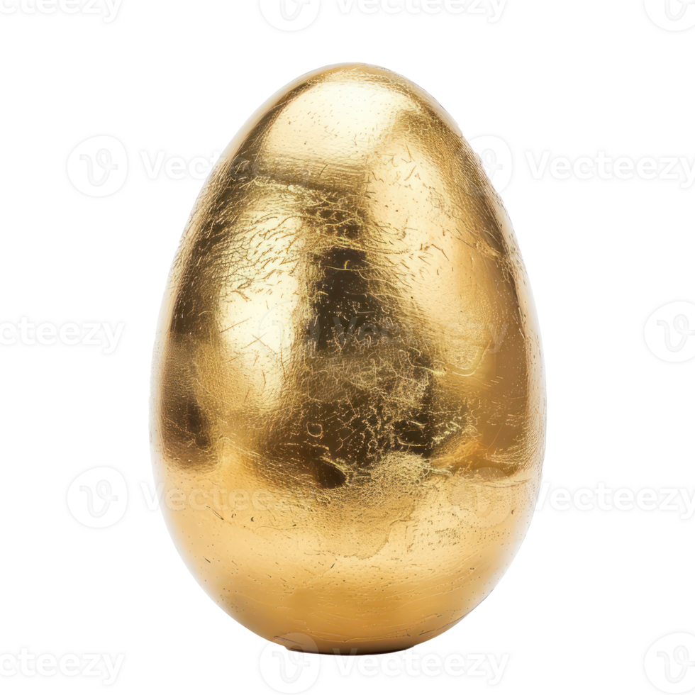 gold egg on transparent background png