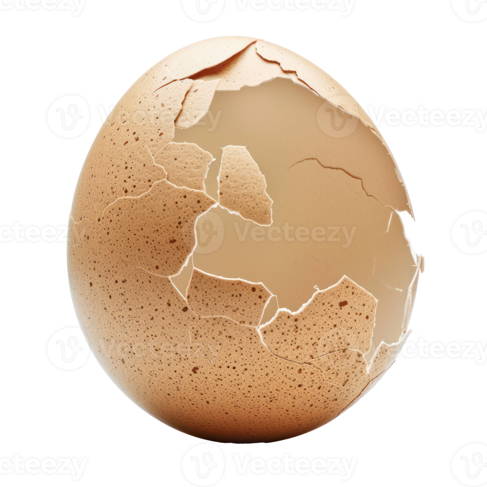 an egg cracked open on a transparency background png
