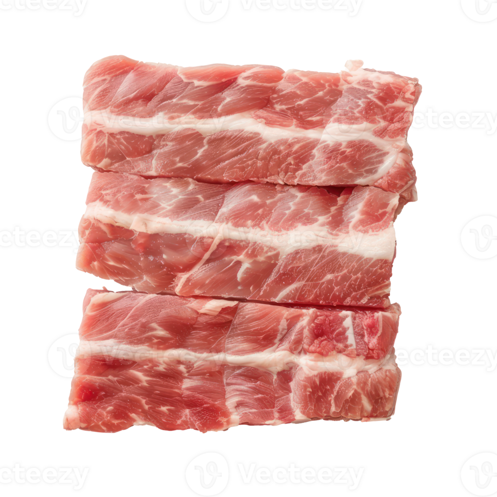 bacon sliced on a transparency background png